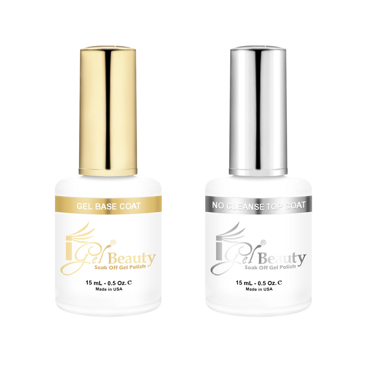IGEL DUAL – GEL BASE COAT + NO CLEANSE TOP COAT